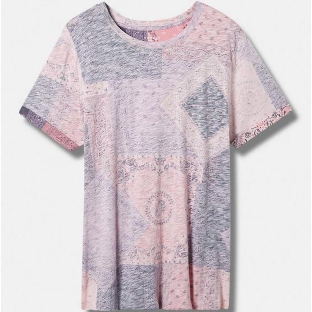 TORRID ~ Relaxed Fit Heritage Slub Roll Sleeve Tee